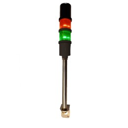 1 pcs - RS PRO Red/Green Buzzer Signal Tower, 2 Lights, 240 V ac, Screw Mount