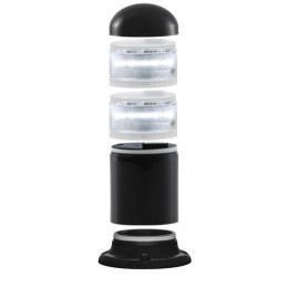 1 pcs - RS PRO Clear Signal Tower, 6 Lights, 12 - 24 v ac/dc, Screw Mount