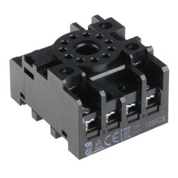 1 pcs - Omron 11 Pin 250V ac DIN Rail Relay Socket, for use with MK3P-5-I, MK3P-5-S, MK3PD-5-I, MK3PD-5-S, MK3PN-5-I,