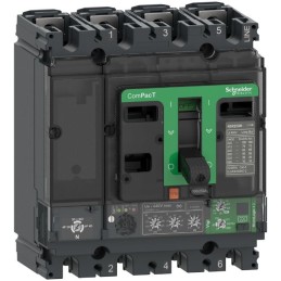 1 pcs - Schneider Electric, ComPacT New Generation MCCB 4P 160A, Fixed Mount