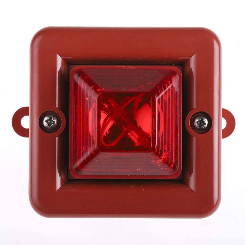 1 pcs - e2s SON4 Series Red Sounder Beacon, 230 V ac, IP66, Surface Mount, 104dB at 1 Metre