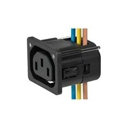 1 pcs : 3-104-311 - AC Power Entry Modules 10A APP OUTLET 2.5mm 12AWG V-LOCK BLK