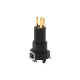 1 pcs : 224152-E - Circular Metric Connectors 4-PIN, A-CODING, SMT