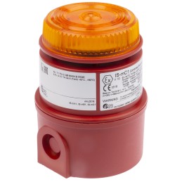 1 pcs - e2s IS-MC1 Series Amber Sounder Beacon, 16 - 28 V dc, IP65, Surface Mount, 100dB at 1 Metre