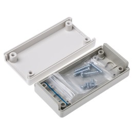 1 pcs - OKW Flat-Pack Case Grey ABS Instrument Case, 100 x 50 x 25mm