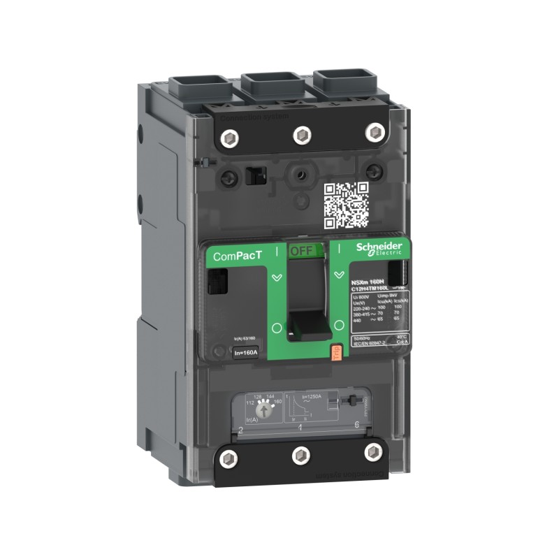 1 pcs - Schneider Electric, ComPacT NSX MCCB 3P 50A, Fixed Mount