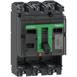 1 pcs - Schneider Electric, ComPacT New Generation MCCB 3P 160A, Fixed Mount