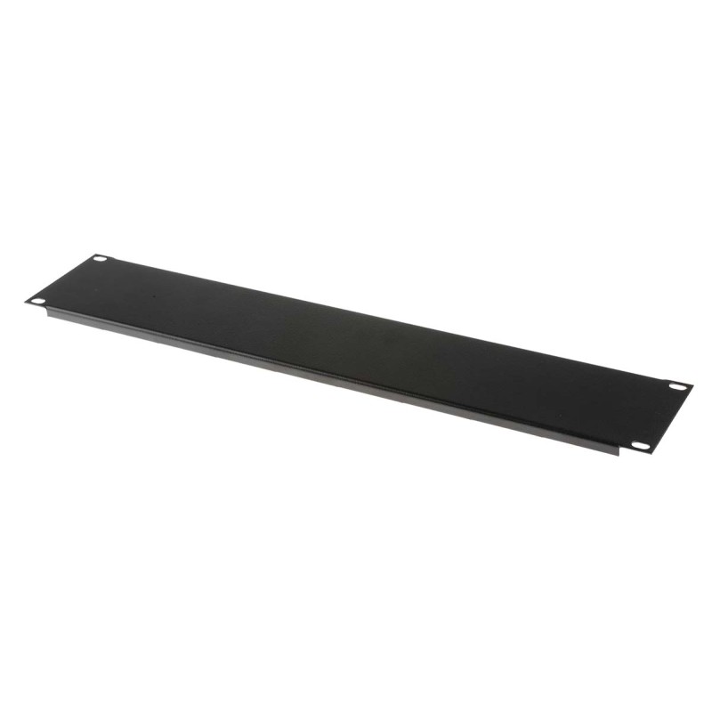 1 pcs - RS PRO Black Steel Blanking Panel, 2U, 483 x 9mm