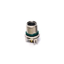 1 pcs : M8S-04PFFP-SF8001 - Standard Circular Connector 4PIN F CONN F PIN