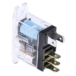 1 pcs - Omron Panel Mount Power Relay, 12V dc Coil, 10A Switching Current, SPDT