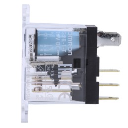 1 pcs - Omron Panel Mount Power Relay, 12V dc Coil, 10A Switching Current, SPDT