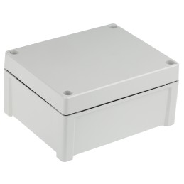 1 pcs - Fibox TEMPO Series Grey ABS Enclosure, IP65, Grey Lid, 201.2 x 163.2 x 98.4mm