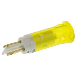 1 pcs - Signal Construct Yellow Panel Mount Indicator, 230V, 10mm Mounting Hole Size