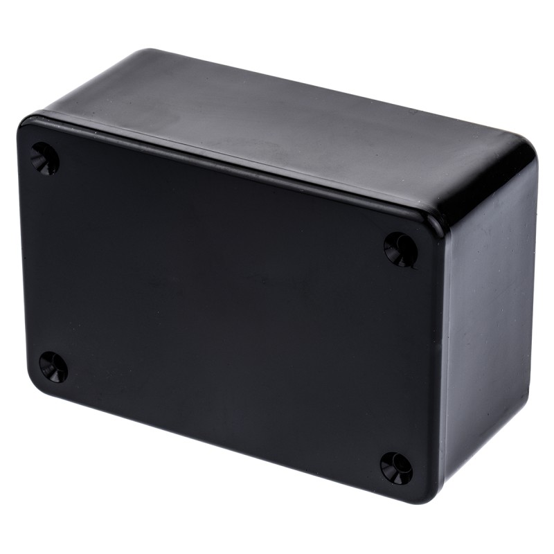 1 pcs - CAMDENBOSS 2000 Series Black ABS Enclosure, IP54, Black Lid, 85 x 56 x 39mm
