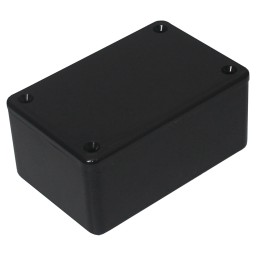 1 pcs - CAMDENBOSS 2000 Series Black ABS Enclosure, IP54, Black Lid, 85 x 56 x 39mm