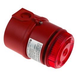 1 pcs - e2s IS-MC1 Series Red Sounder Beacon, 16 - 28 V dc, IP65, Surface Mount, 100dB at 1 Metre