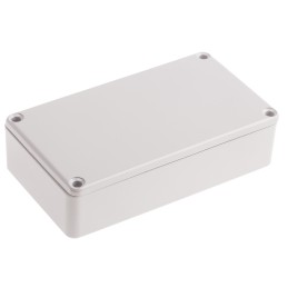 1 pcs - RS PRO Grey Die Cast Aluminium Enclosure, Grey Lid, 114.5 x 63.6 x 30.3mm