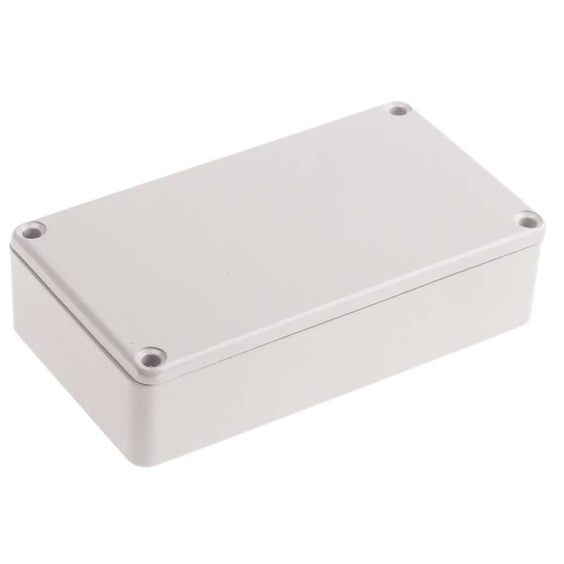 1 pcs - RS PRO Grey Die Cast Aluminium Enclosure, Grey Lid, 114.5 x 63.6 x 30.3mm
