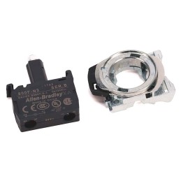 1 pcs - Allen Bradley 800F Series Light Block, 240V ac, White Light