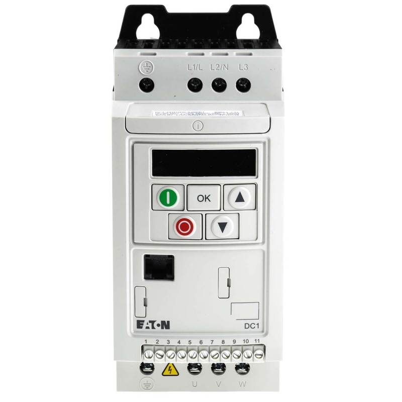 1 pcs - Eaton Inverter Drive, 0.75 kW, 3 Phase, 400 V ac, 2.2 A