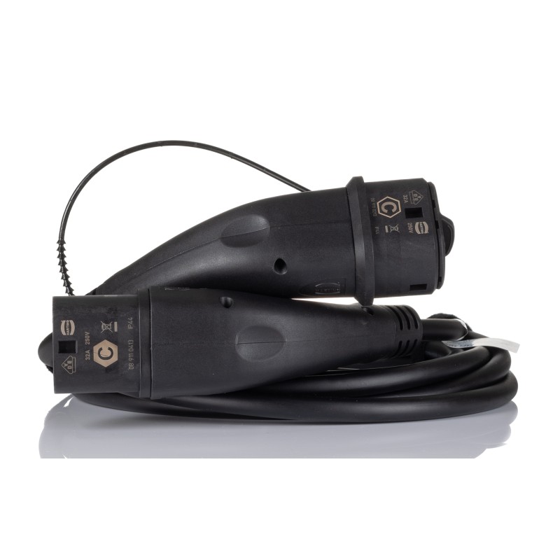 1 pcs - HARTING 32 A Mode 3, Type 2 to Type 2, EV Charging Cable 5m