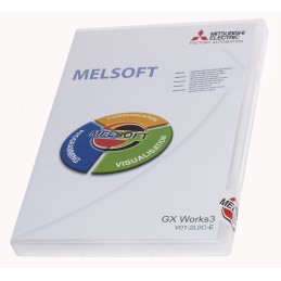 1 pcs - Mitsubishi PLC Programming Software for Use with MELSEC iQ-F Series Programmable Controllers, MELSEC iQ-R Series