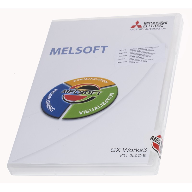 1 pcs - Mitsubishi PLC Programming Software for Use with MELSEC iQ-F Series Programmable Controllers, MELSEC iQ-R Series