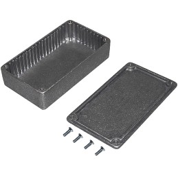 1 pcs - CAMDENBOSS 5000 Series Grey Die Cast Aluminium Enclosure, IP54, Grey Lid, 112 x 62 x 31mm