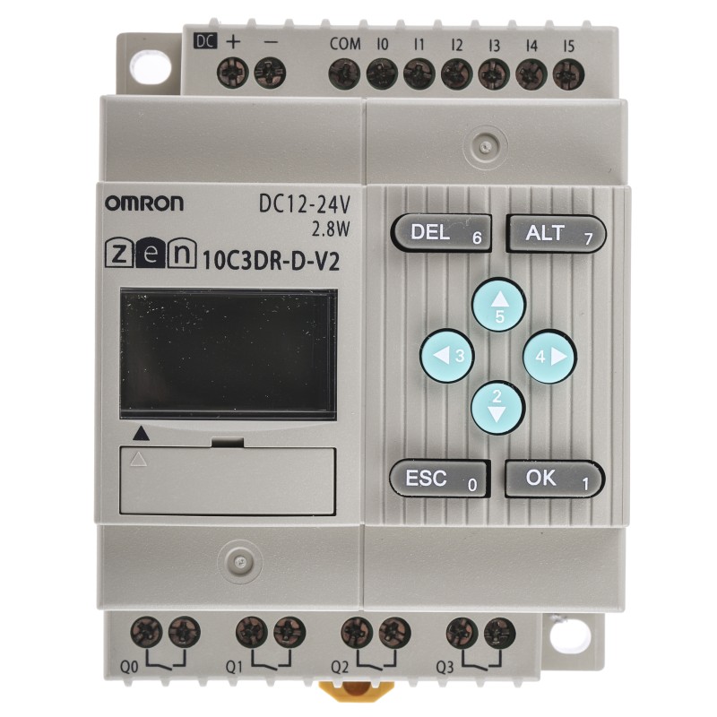 1 pcs - Omron ZEN Series Logic Module, 10.8 - 28.8 V dc Supply, Relay Output, 6-Input, Analogue Input