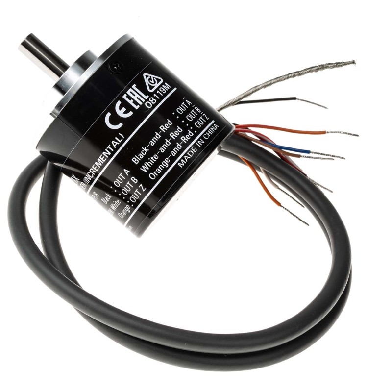 1 pcs - Omron E6B2 Series Incremental Incremental Encoder, 1000 ppr, Line Driver Signal, Solid Type, 6mm Shaft