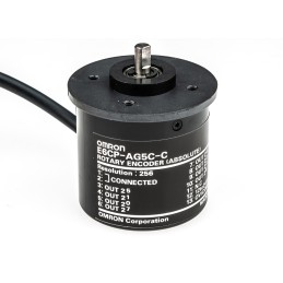1 pcs - Omron E6CP Series Incremental Incremental Encoder, 256 ppr, Open Collector Signal, Solid Type, 6mm Shaft