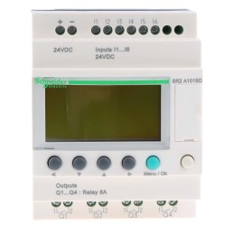 1 pcs - Schneider Electric Zelio Logic Smart Series Logic Module, 24 V dc Supply, Relay Output, 6-Input, Discrete Input