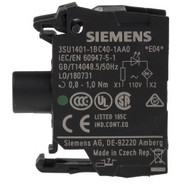 1 pcs - Siemens SIRIUS ACT Light Block - Green, 110 V ac