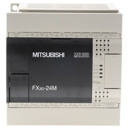 1 pcs - Mitsubishi FX3G Series Logic Module, 12 - 24 V dc Supply, Transistor Output, 14-Input, Sink, Source Input