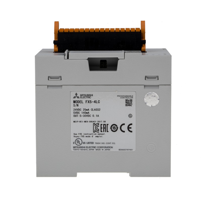 1 pcs - Mitsubishi Analog Input Module for Use with FX5U CPU Module, FX5UC CPU Module, Analogue, Transistor, 24 V dc