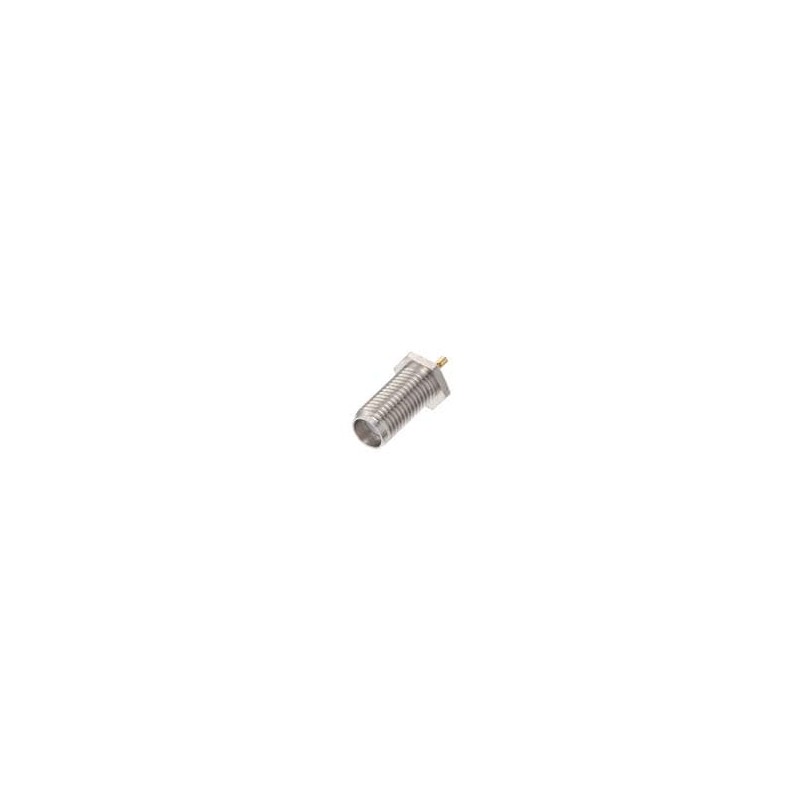 1 pcs : R125553001W - RF Connectors / Coaxial Connectors SMA / BULKHEAD JACK RECEPTACLE WITH SOLDER POT CONTACT