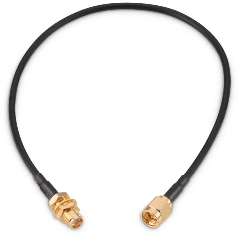 1 pcs - Wurth Elektronik Male SMA to Female SMA Coaxial Cable, 304.8mm, RG174 Coaxial, Terminated