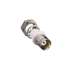 1 pcs : CONBNC004 - RF Connectors / Coaxial Connectors BNC Connector Jack, Female Socket 50 Ohm Bulkhead Mount, Solder Pot