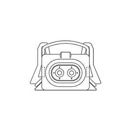 1 pcs : 12129142 - Automotive Connectors 2 Way F M/P 280 Sealed