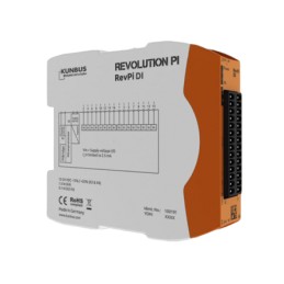 1 pcs - Revolution PI RevPI DI 16I Series PLC I/O Module for Use with Revolution Pi Connect, Revolution Pi Core, Digital, 12