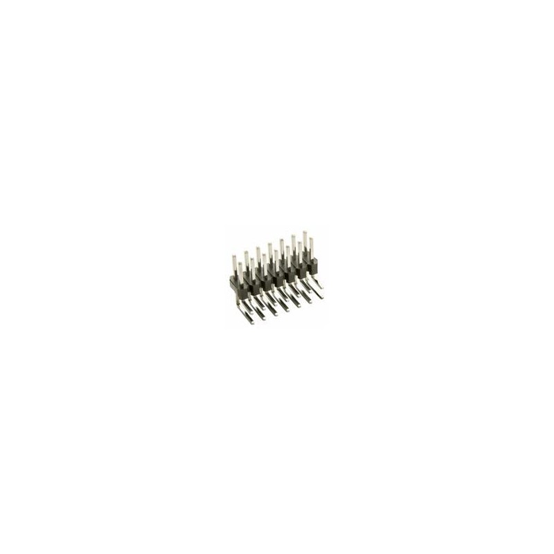 1 pcs : M20-9740642 - Headers & Wire Housings 06+06 DIL HORIZONTAL PIN HEADER GOLD+TIN