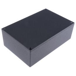 1 pcs - Hammond 1590 Series Black Die Cast Aluminium Enclosure, IP54, Black Lid, 145 x 95 x 45mm