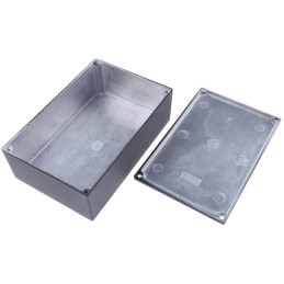 1 pcs - Hammond 1590 Series Black Die Cast Aluminium Enclosure, IP54, Black Lid, 145 x 95 x 45mm