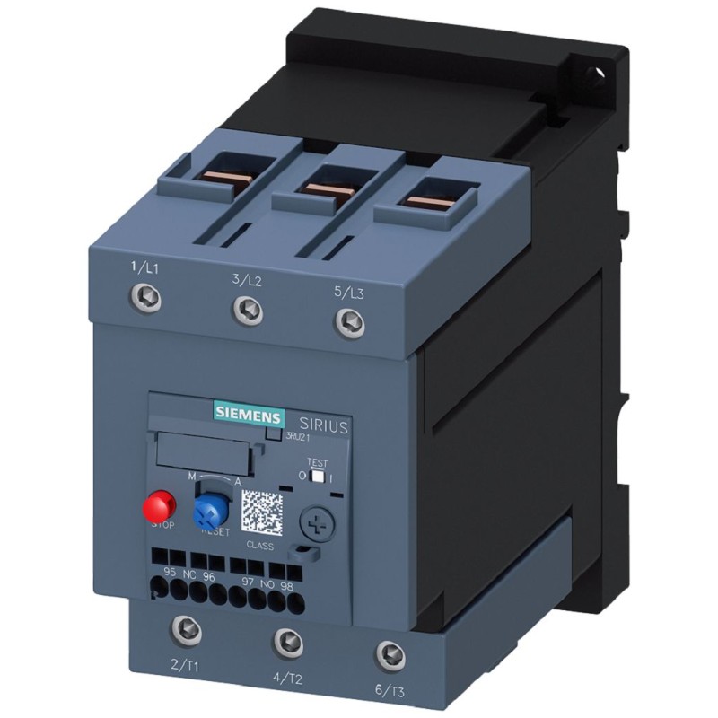 1 pcs - Siemens Overload Relay 1NC/1NO, 115 A F.L.C, 4 A Contact Rating, 90 kW, 3P, SIRIUS 3RB