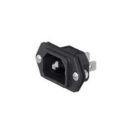 1 pcs : 3-144-634 - AC Power Entry Modules Appliance Inlet, UL 15A/250VAC, Screw-on Mounting, Quick Connect Terminals 4.8 x 0.8 