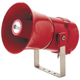 1 pcs - e2s BEXS110 Series Surface Mount Electronic Sounder, 24 V dc, 117dB at 1 m, IP67, DC, 32-Tone