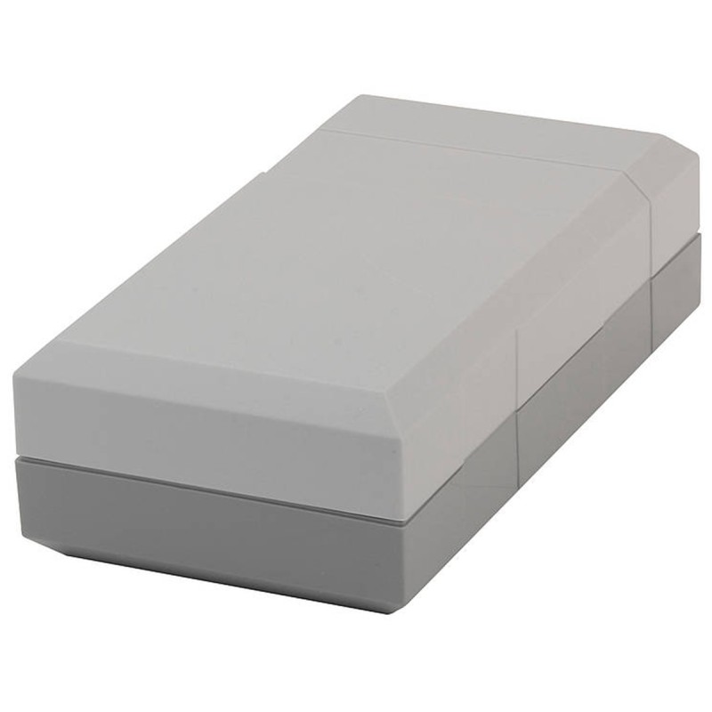 1 pcs - Bopla Elegant Series Grey Polystyrene Enclosure, IP40, Grey Lid, 125 x 67 x 50mm