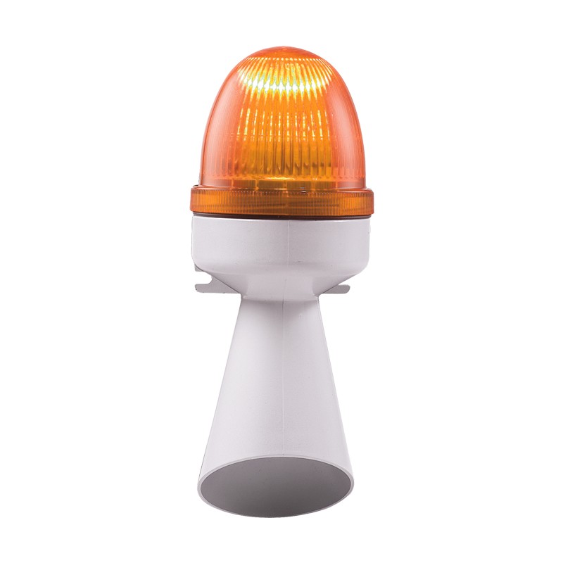 1 pcs - RS PRO Amber Sounder Beacon, 24 V ac, Screw Mount, 96dB at 1 Metre