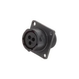 1 pcs : RTS012N3S03 - Standard Circular Connector RCP SQ FL 3POS SZ 12 SCKT SEAL