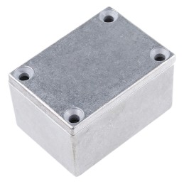 1 pcs - Hammond 1590 Series Natural Die Cast Aluminium Enclosure, IP54, Natural Lid, 52.5 x 38 x 31mm